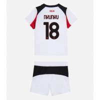 AC Milan Christopher Nkunku #18 Vonkajší Detský futbalový dres 2025-26 Krátky Rukáv (+ trenírky)